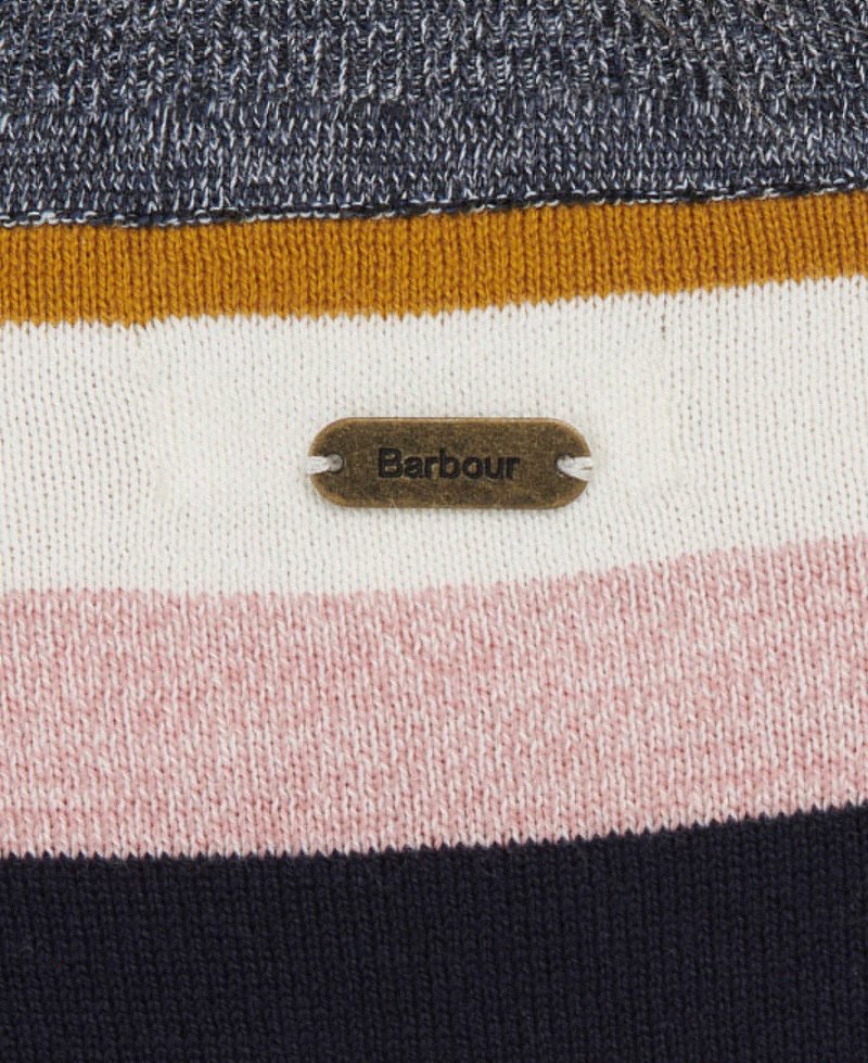 Barbour Padstow Knit Off White Stripe | BEY574180