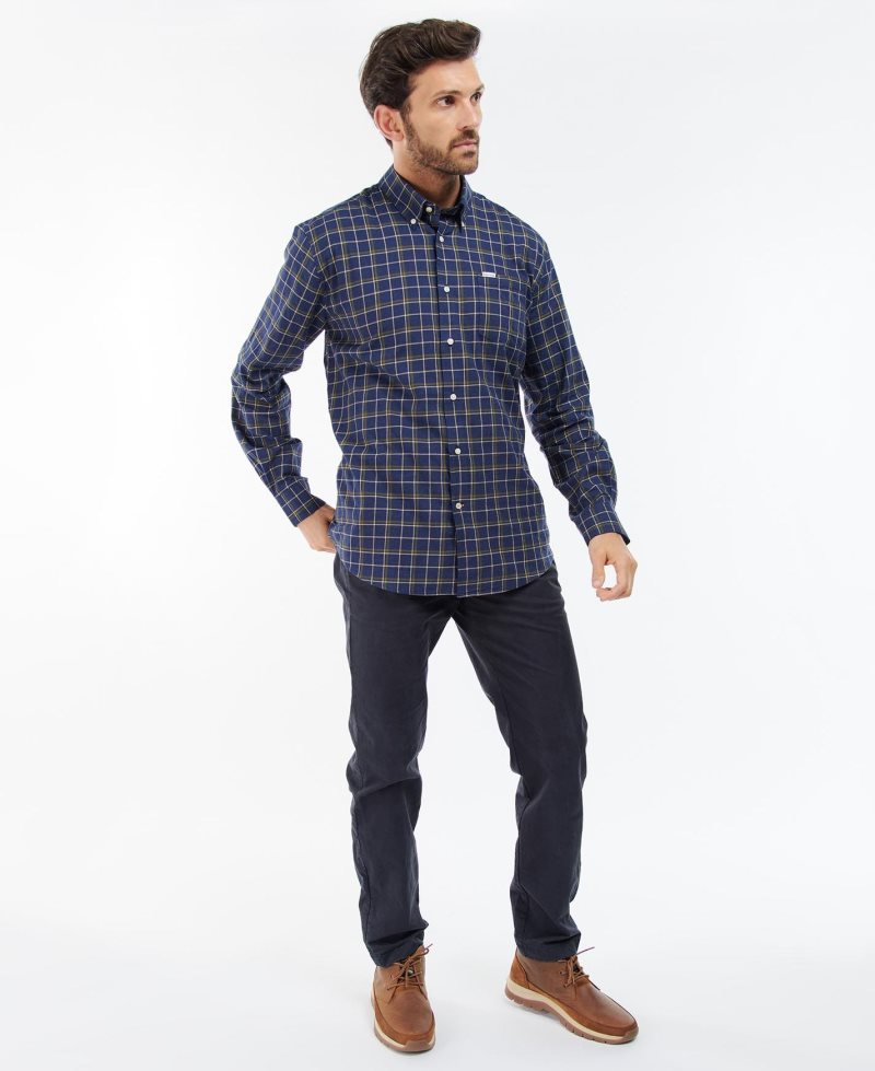 Barbour Pelton Regular Shirt Garnet Red | QOW375268