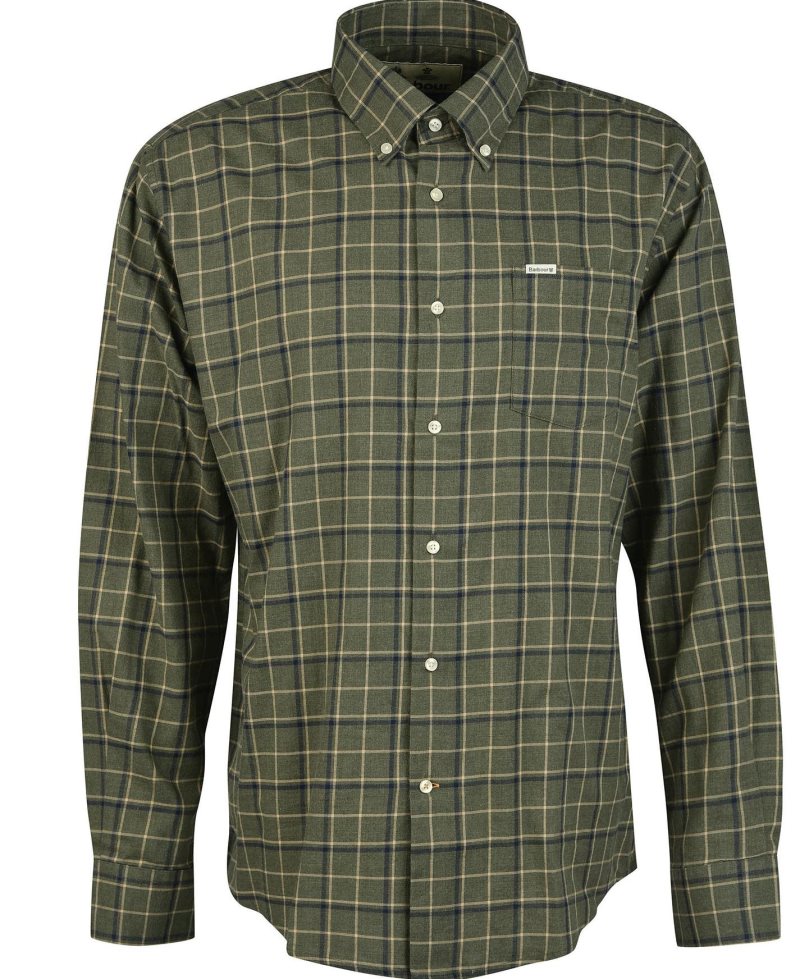 Barbour Pelton Regular Shirt Garnet Red | VFB298170