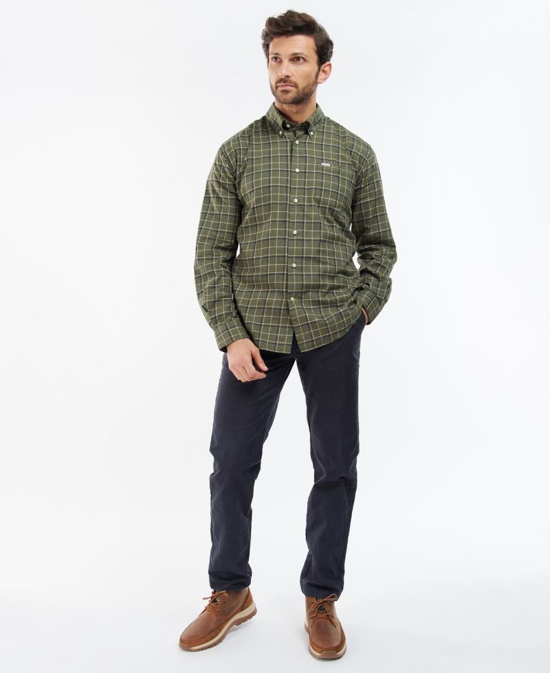 Barbour Pelton Regular Shirt Garnet Red | VFB298170