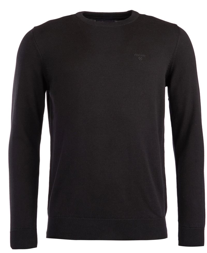 Barbour Pima Cotton Crew Neck Sweater Cabernet | FZP912874