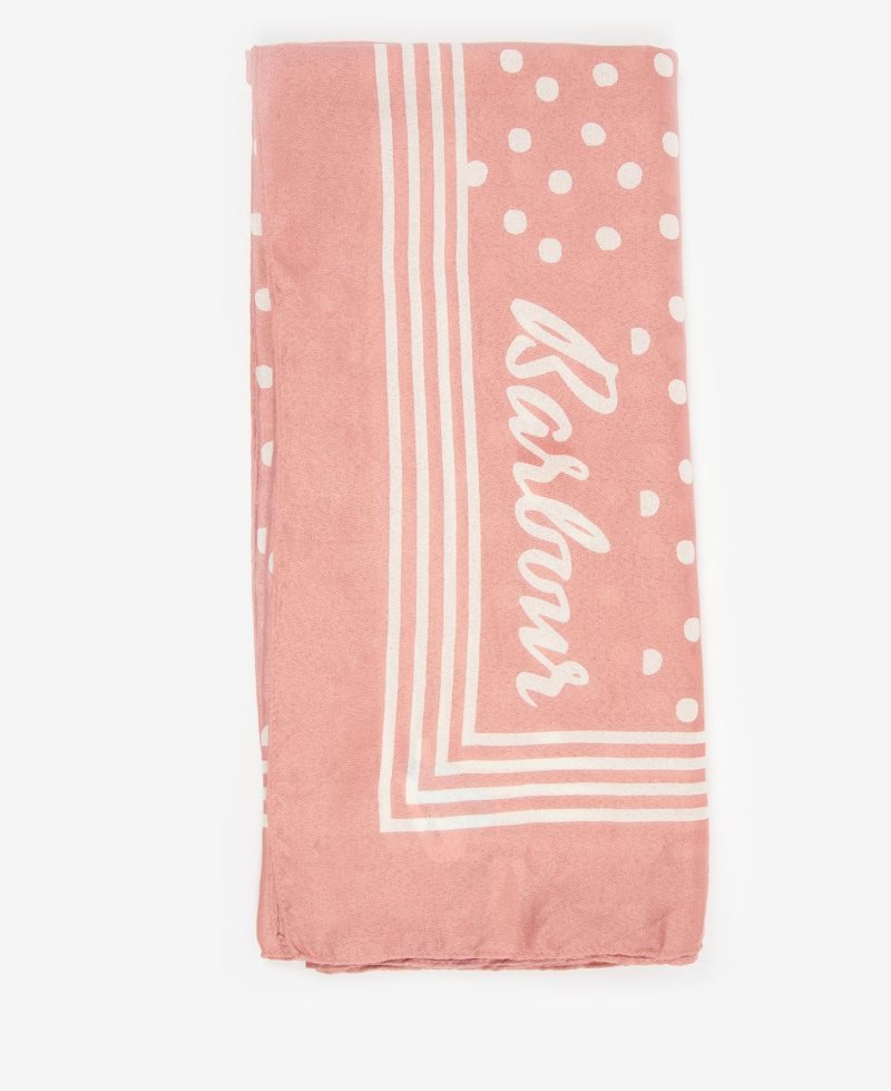 Barbour Polka Dot Wrap Coral | HRI469208