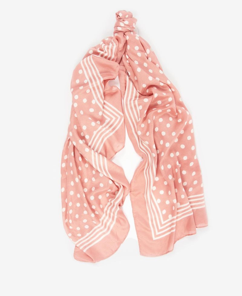 Barbour Polka Dot Wrap Coral | HRI469208