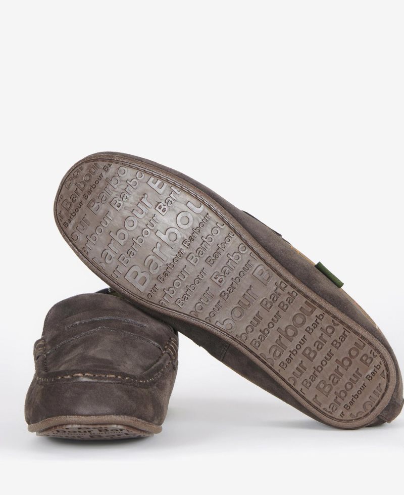 Barbour Porterfield Slippers Brown | HIO527198