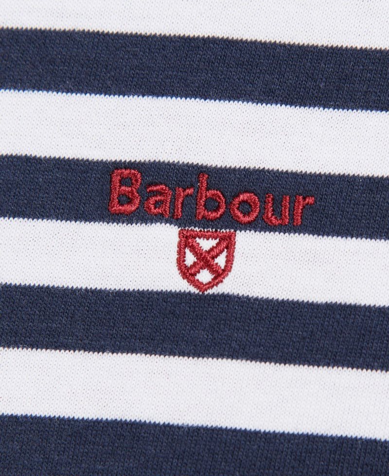 Barbour Quay Stripe T-Shirt Navy | KTX894260