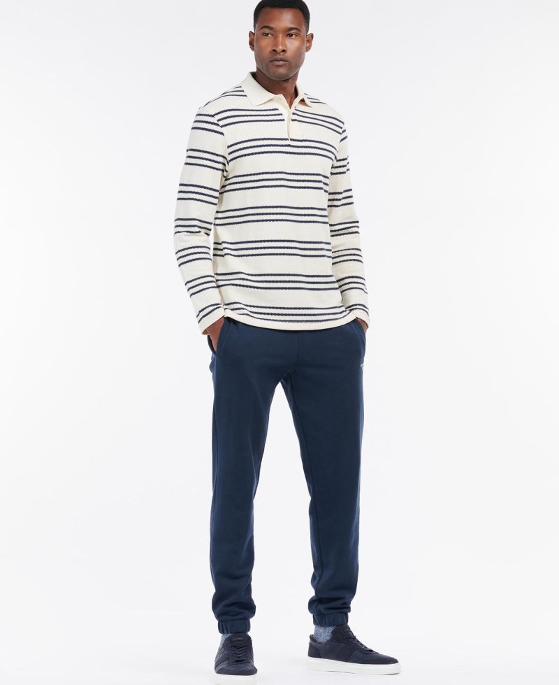 Barbour Rake Striped Sweatshirt Ecru | SHG752108