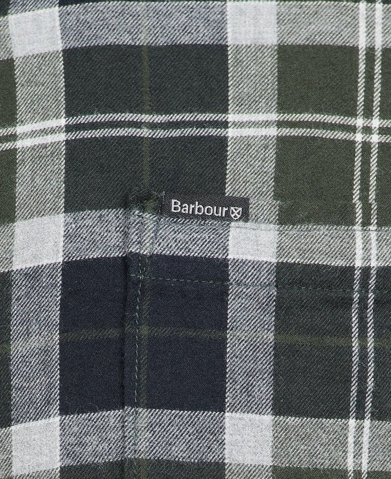 Barbour Rasay Tailored Fit Shirt Pine Tartan | XFA429867