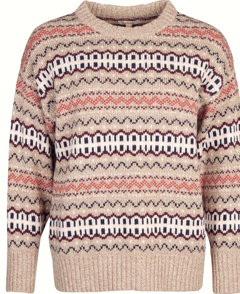 Barbour Reedley Knitted Jumper Sand Dune | VSG921068