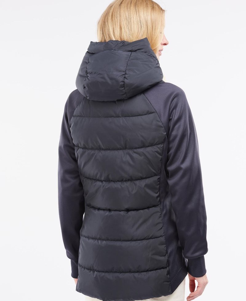 Barbour Reedley Quilted Sweat Dark Navy | JOM924765