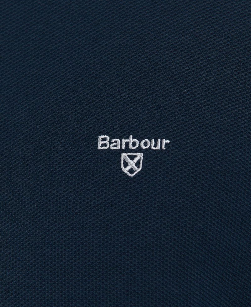 Barbour Rigg Half Zip Navy | CDG791520