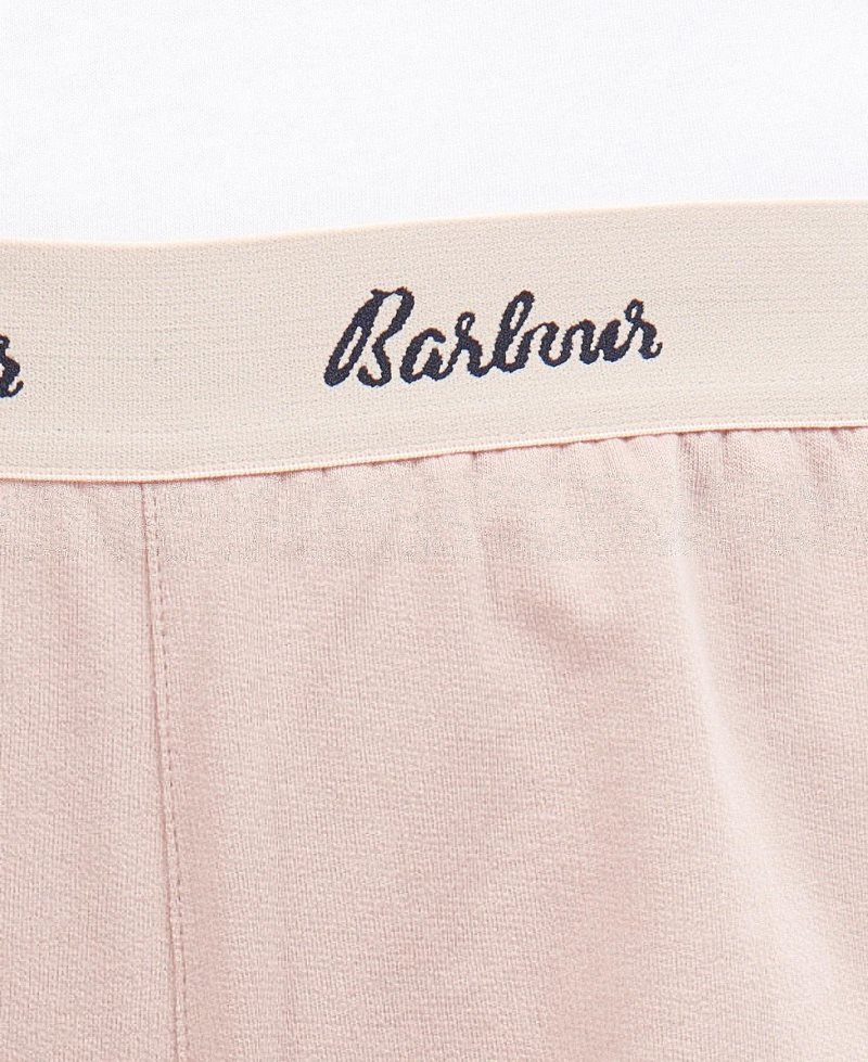 Barbour Sadie Lounge Shorts Rose Tan | BEV862713