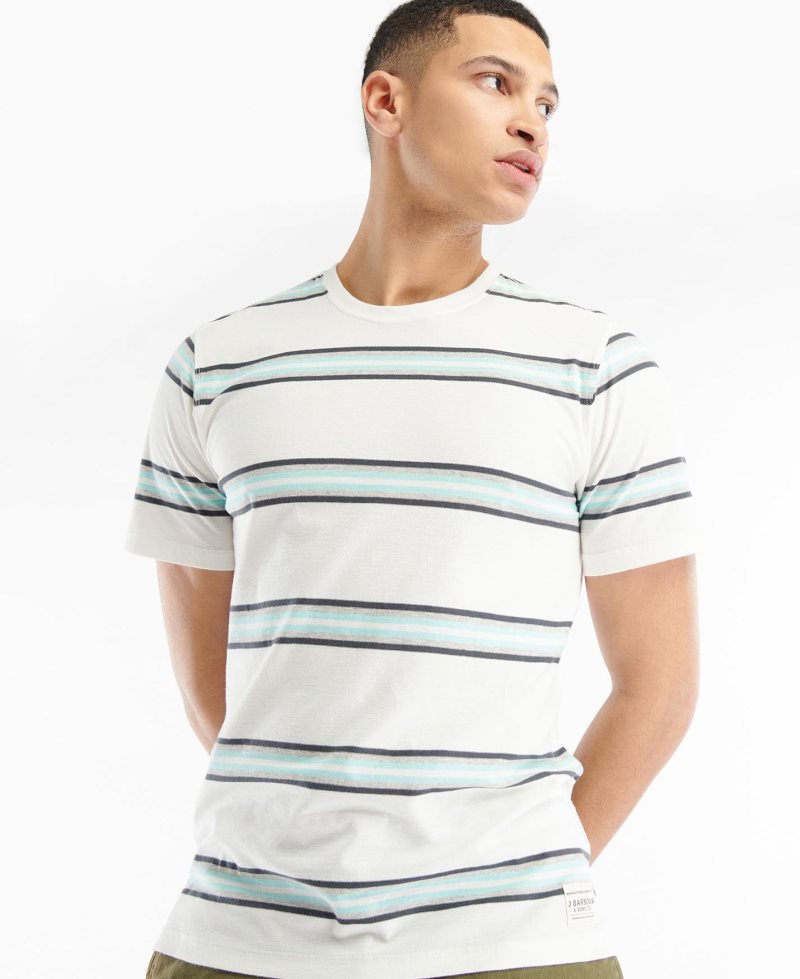 Barbour Sandgrove T-Shirt Whisper White | YDS512407