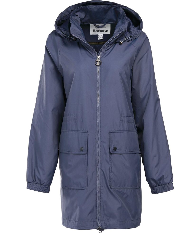 Barbour Sea Daisy Showerproof Jacket Summer Navy | DQK612704