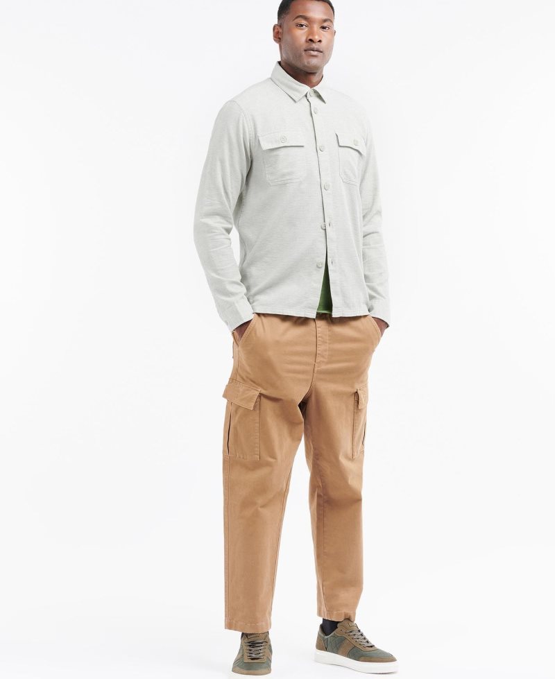 Barbour Seaford Overshirt Stone Marl | HIO827160