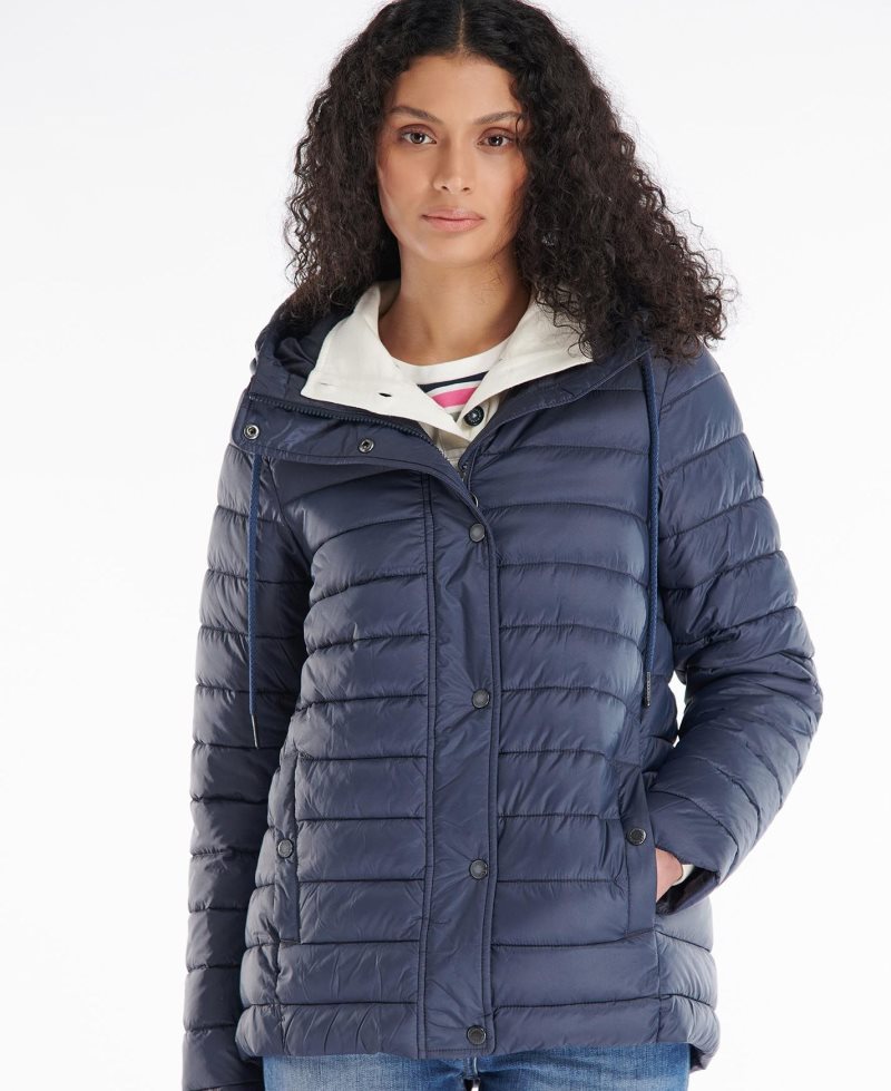 Barbour Seaholly Quilted Jacket Dark Oyster | NUO405819