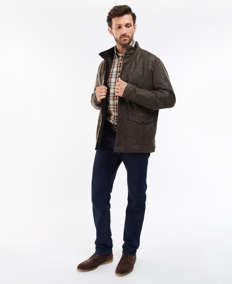 Barbour Sheldon Wax Jacket Brown | LDT132057