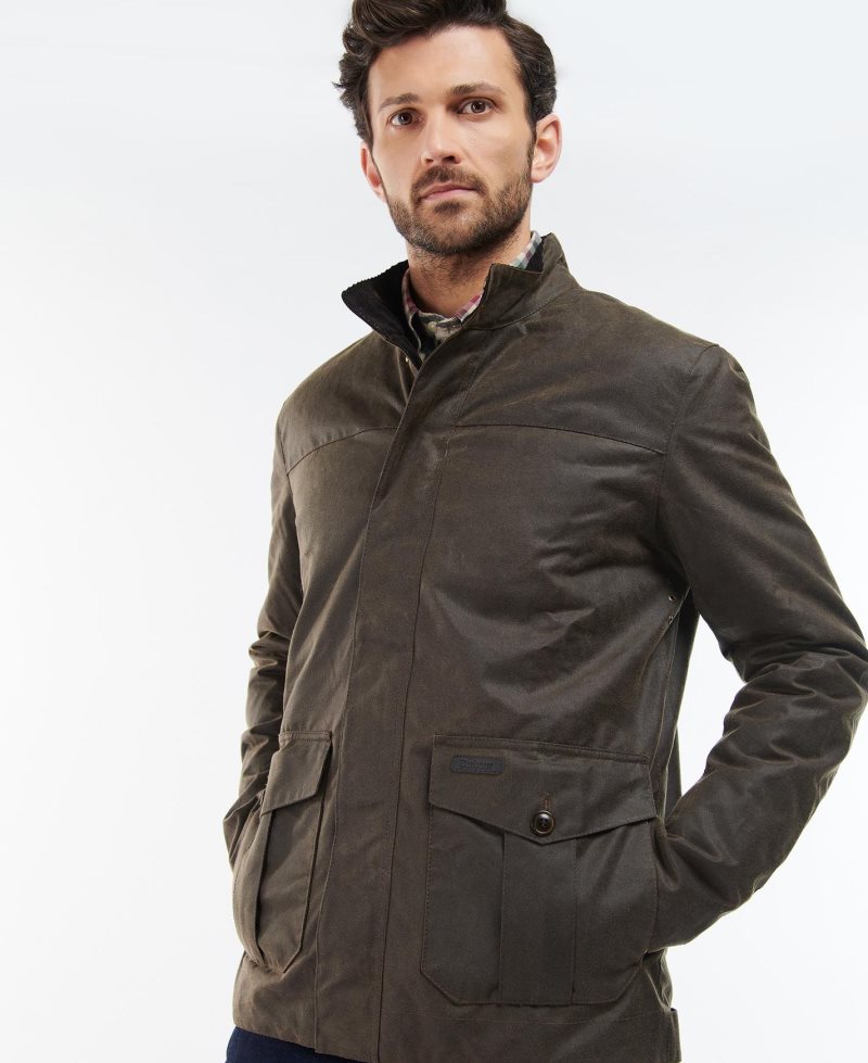 Barbour Sheldon Wax Jacket Brown | LDT132057