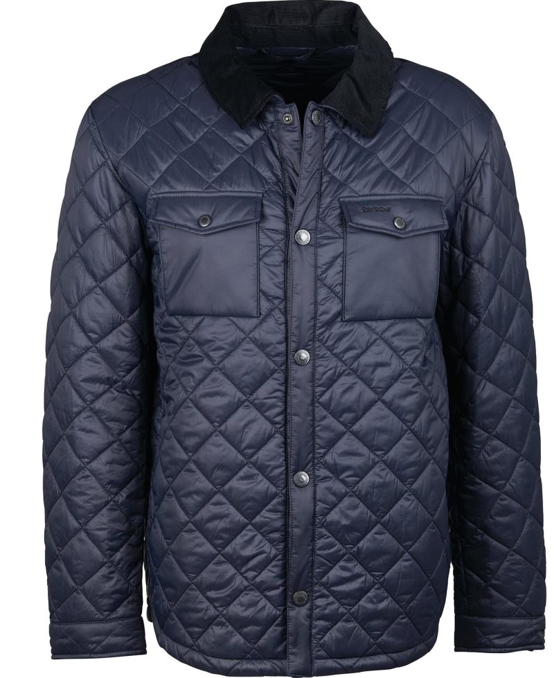 Barbour Shirt Quilted Jacket Moss | MLR076548