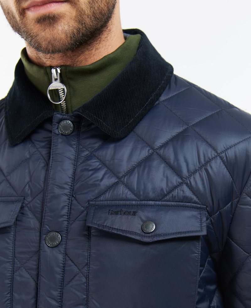 Barbour Shirt Quilted Jacket Moss | MLR076548