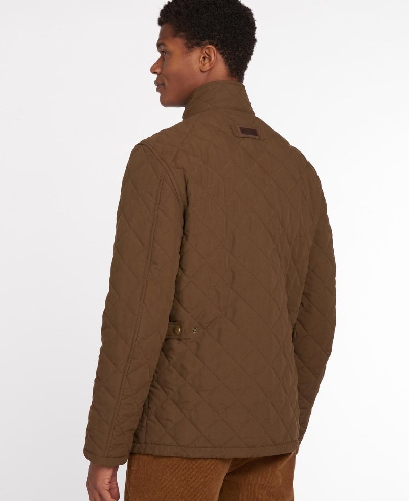 Barbour Shoveler Quilt Dark Sand | TKF417859