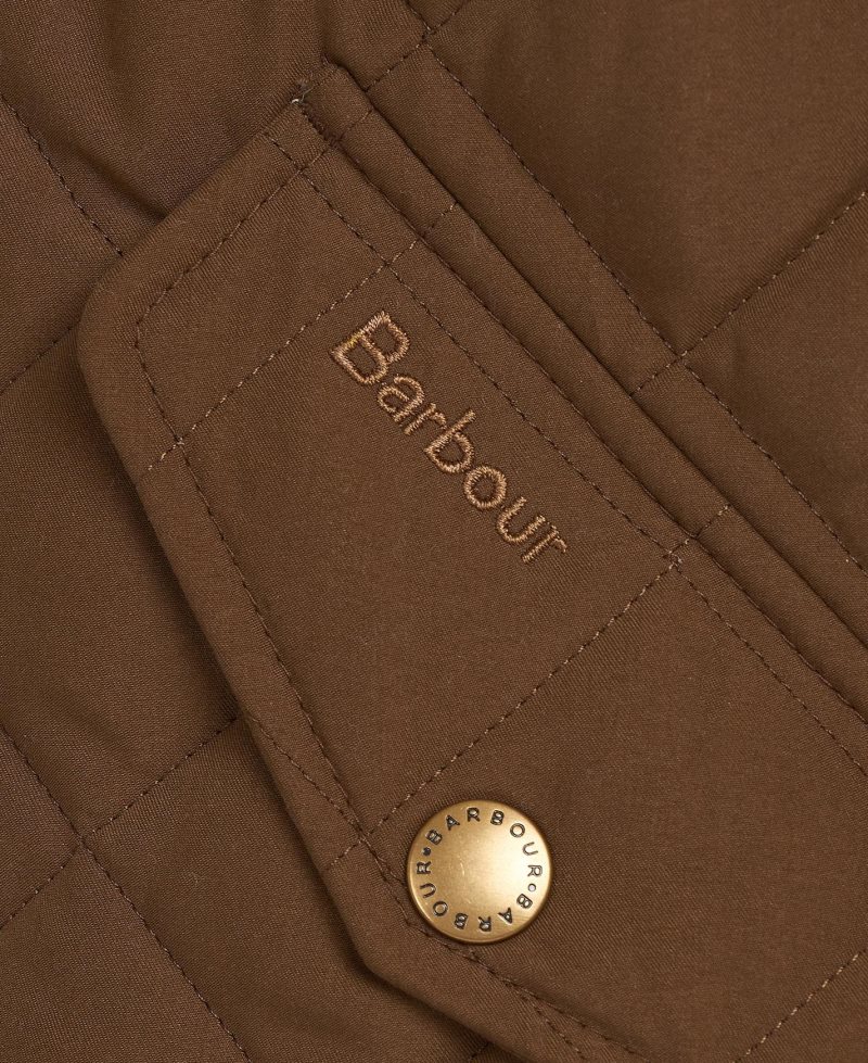 Barbour Shoveler Quilt Dark Sand | TKF417859