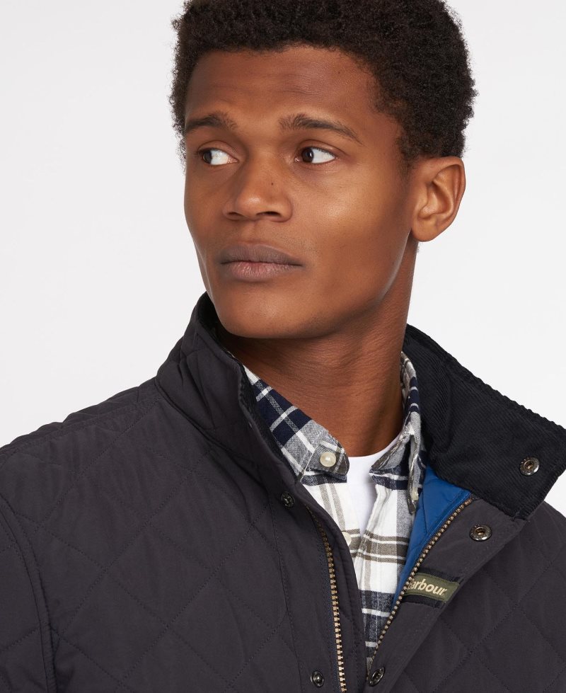 Barbour Shoveler Quilted Jacket Dark Sand | BVS789125