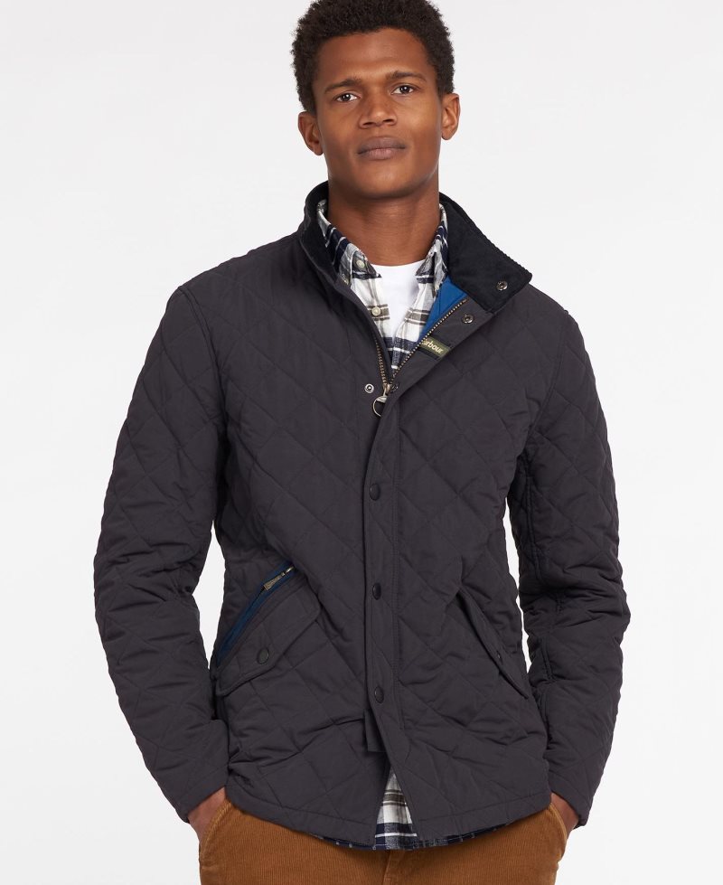 Barbour Shoveler Quilted Jacket Dark Sand | BVS789125