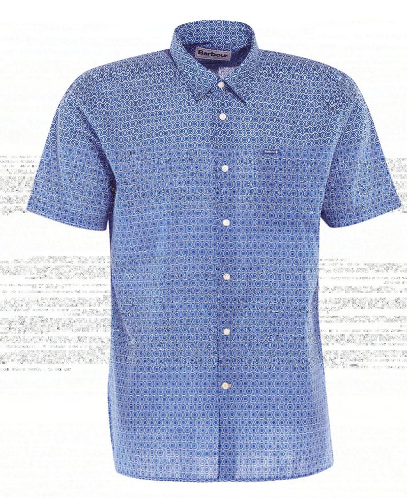 Barbour Solar Summer Fit Shirt Inky Blue | YUM261598