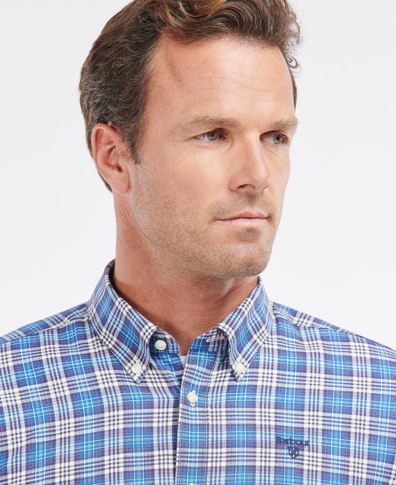 Barbour Spillman Shirt Blue | YUD851762