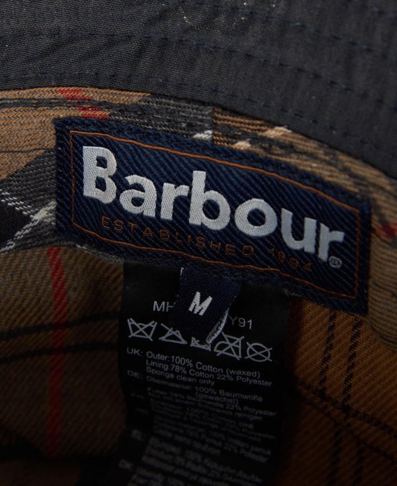 Barbour Sporthut Wax Black | JKA042567