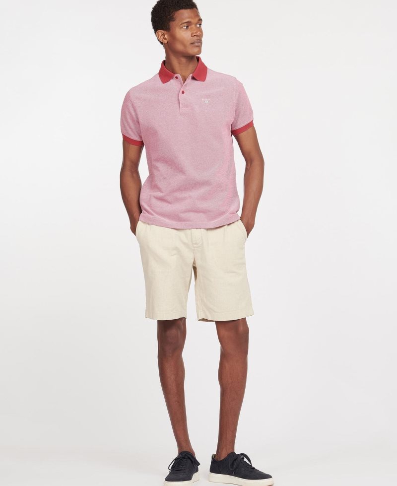 Barbour Sports Mix Polo Shirt Raspberry | ANL254730