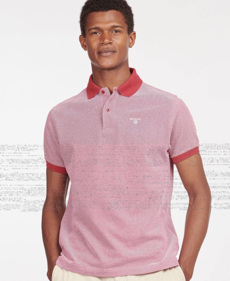 Barbour Sports Mix Polo Shirt Raspberry | ANL254730