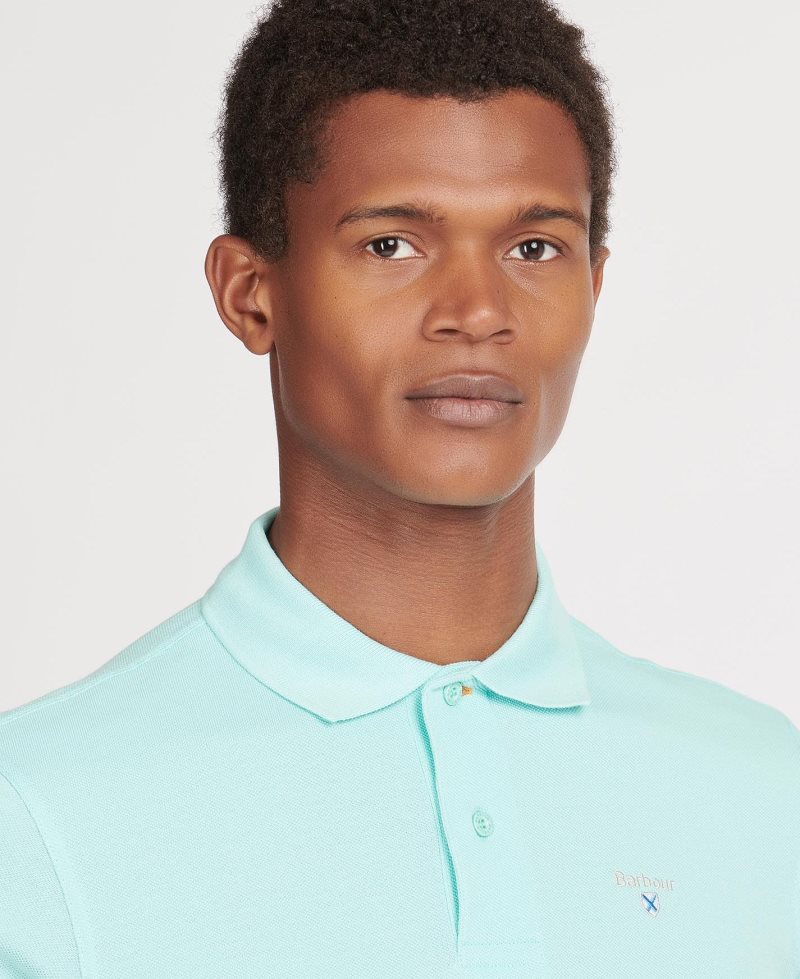 Barbour Sports Polo Shirt White | NHI276158