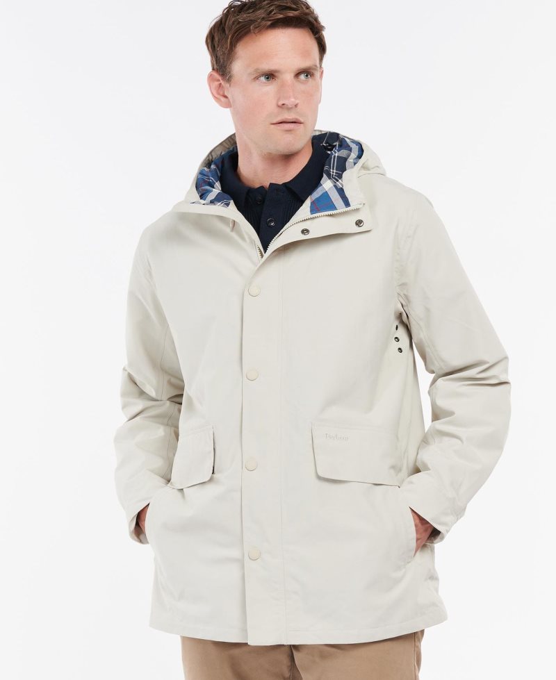 Barbour Summer City Parka Jacket Mist Summer Navy | BOW269051