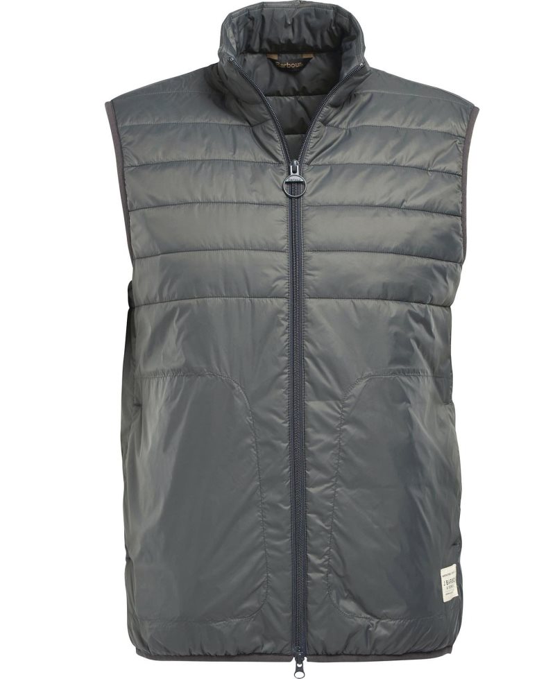 Barbour Summer Gilet Charcoal | QYK625907