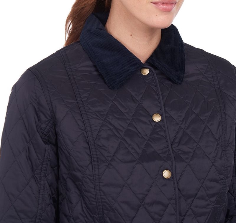 Barbour Summer Liddesdale Quilted Jacket Navy Pearl | BPT859043