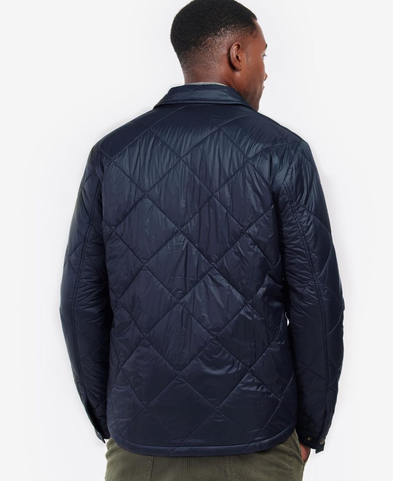 Barbour Summer Shirt Quilted Jacket Mist | CUN920145