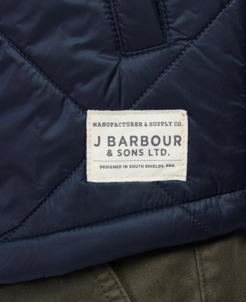 Barbour Summer Shirt Quilted Jacket Mist | CUN920145