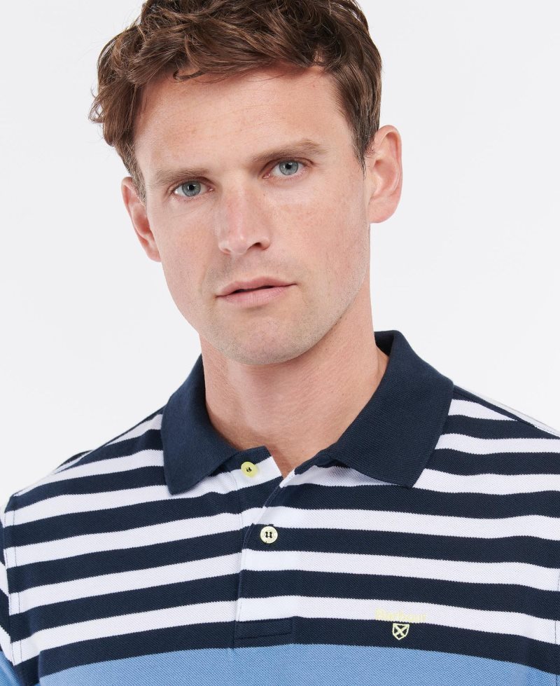 Barbour Tadlow Polo Shirt Navy | BHJ609543