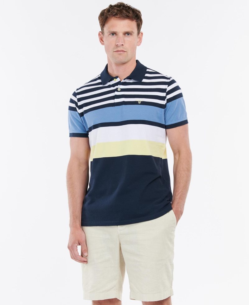 Barbour Tadlow Polo Shirt Navy | BHJ609543