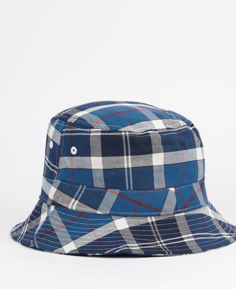 Barbour Tartan Bucket Hat Summer Navy Tartan | JFT754120