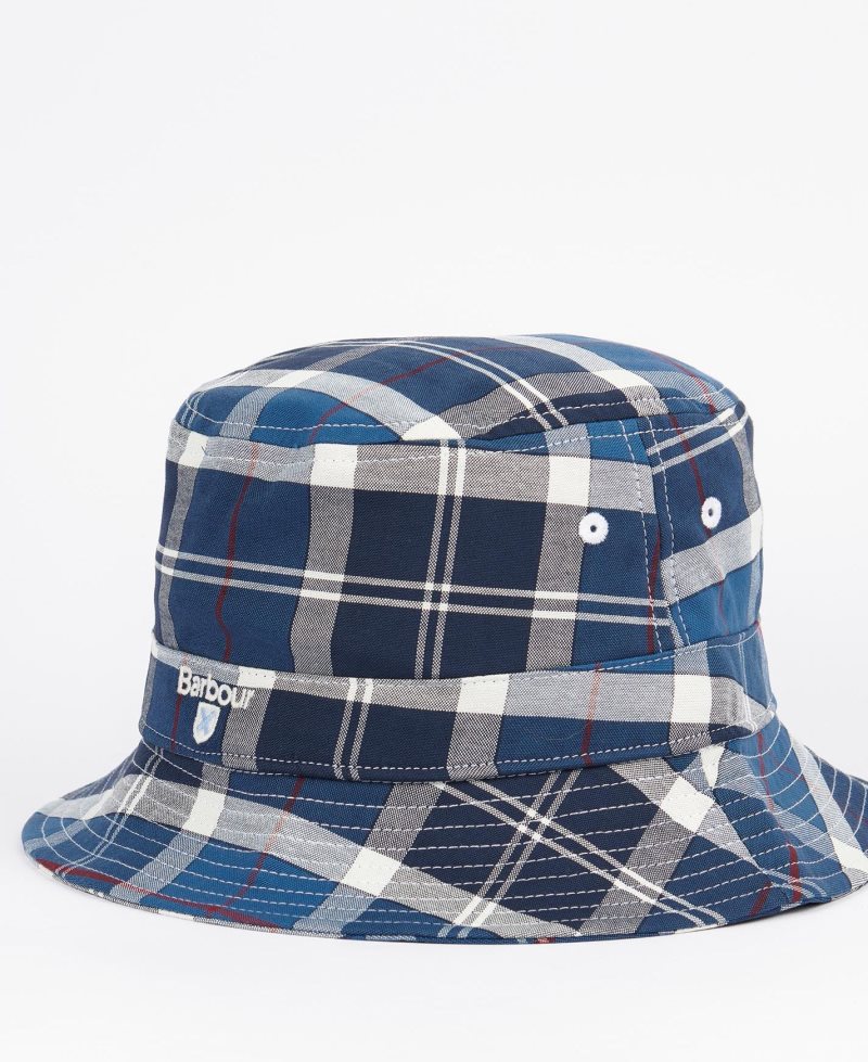 Barbour Tartan Bucket Hat Summer Navy Tartan | JFT754120