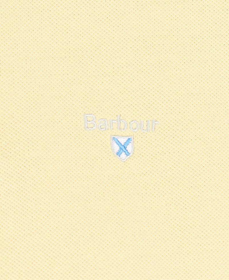 Barbour Tartan Pique Polo Shirt White | YFL198750