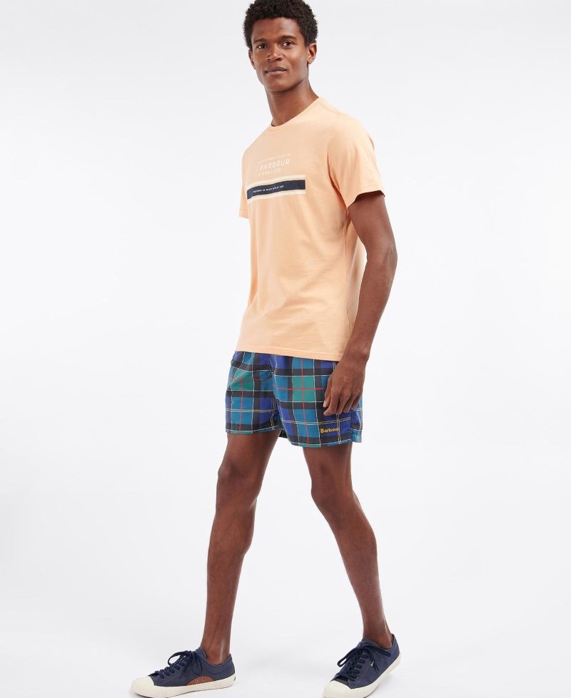 Barbour Tartan Swim Shorts Classic Tartan | QGC523867