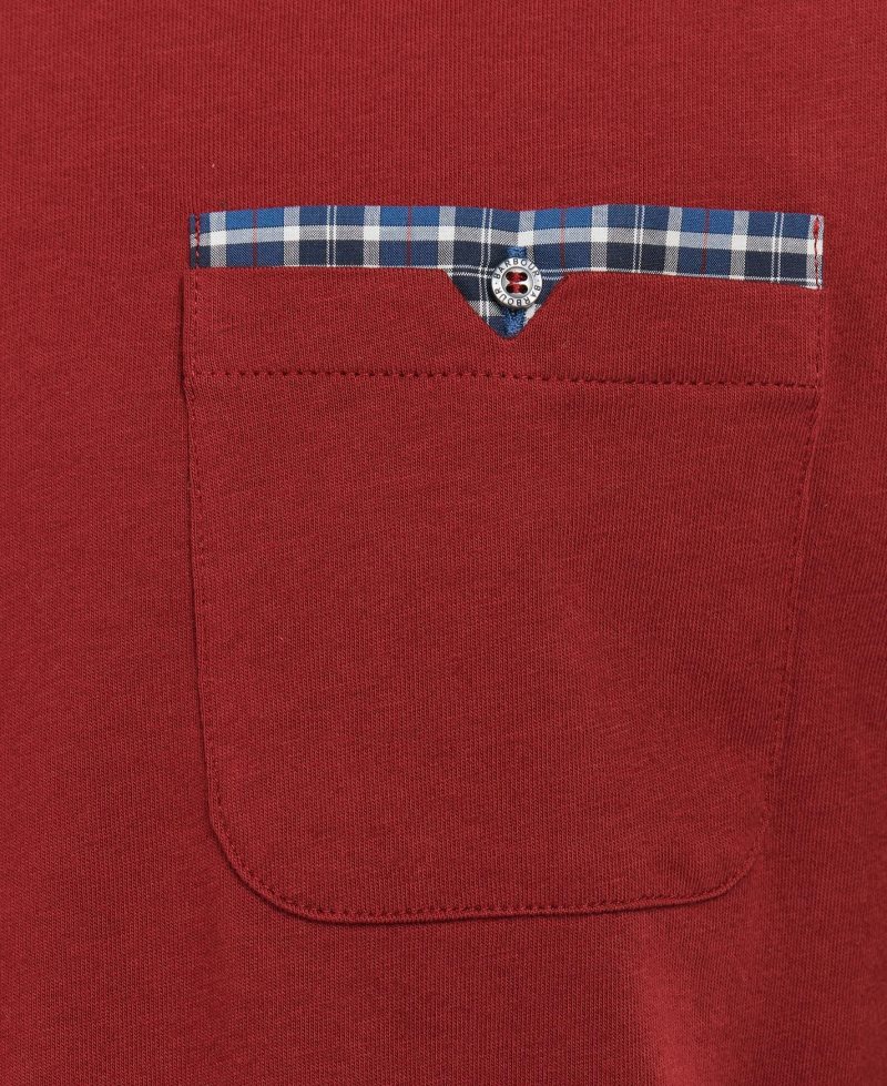 Barbour Tayside T-Shirt Wine | LJD231605