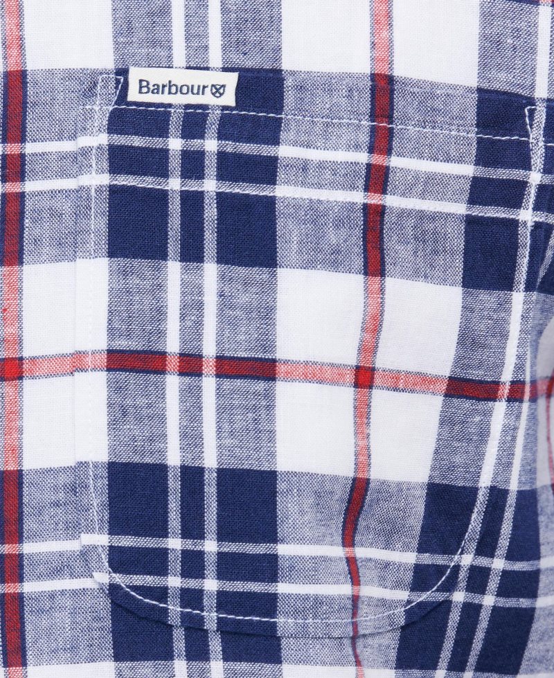 Barbour Thorpe Tailored Shirt White | BNE541679