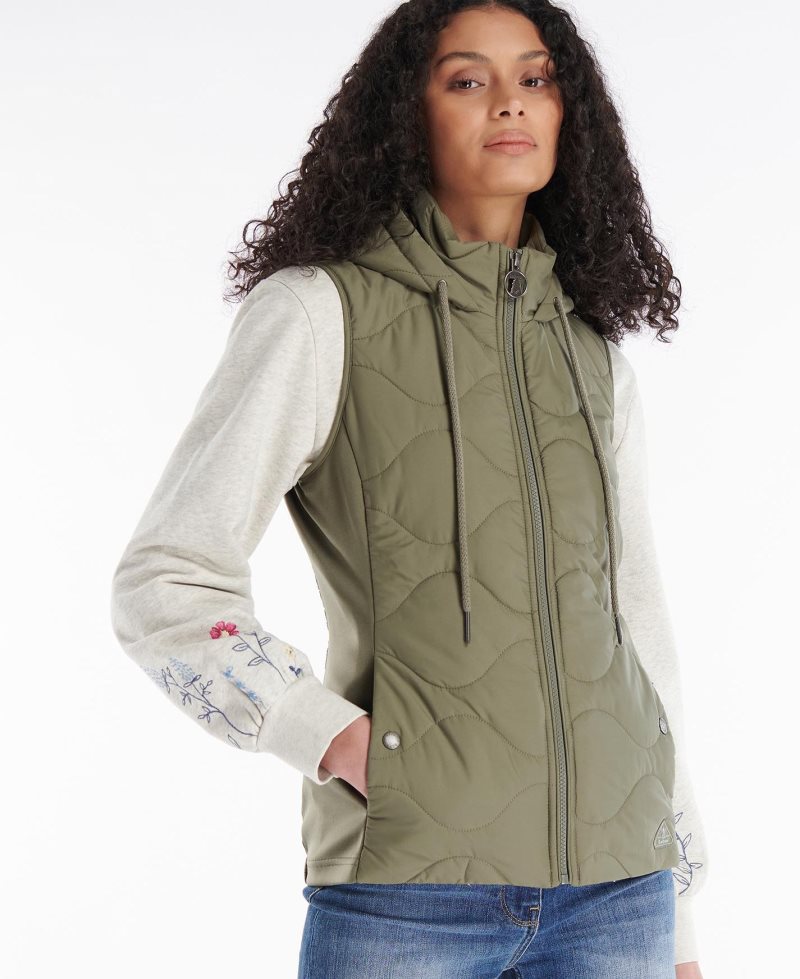 Barbour Thrift Gilet Quilted Sweat Summer Navy | WBI375602