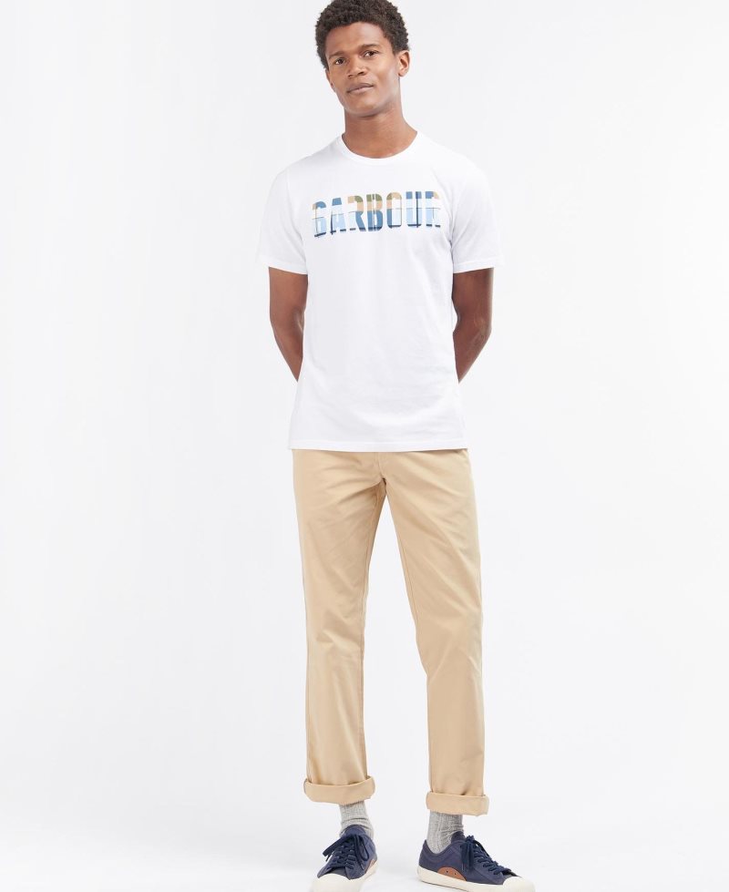 Barbour Thurso T-Shirt White | OEZ970236