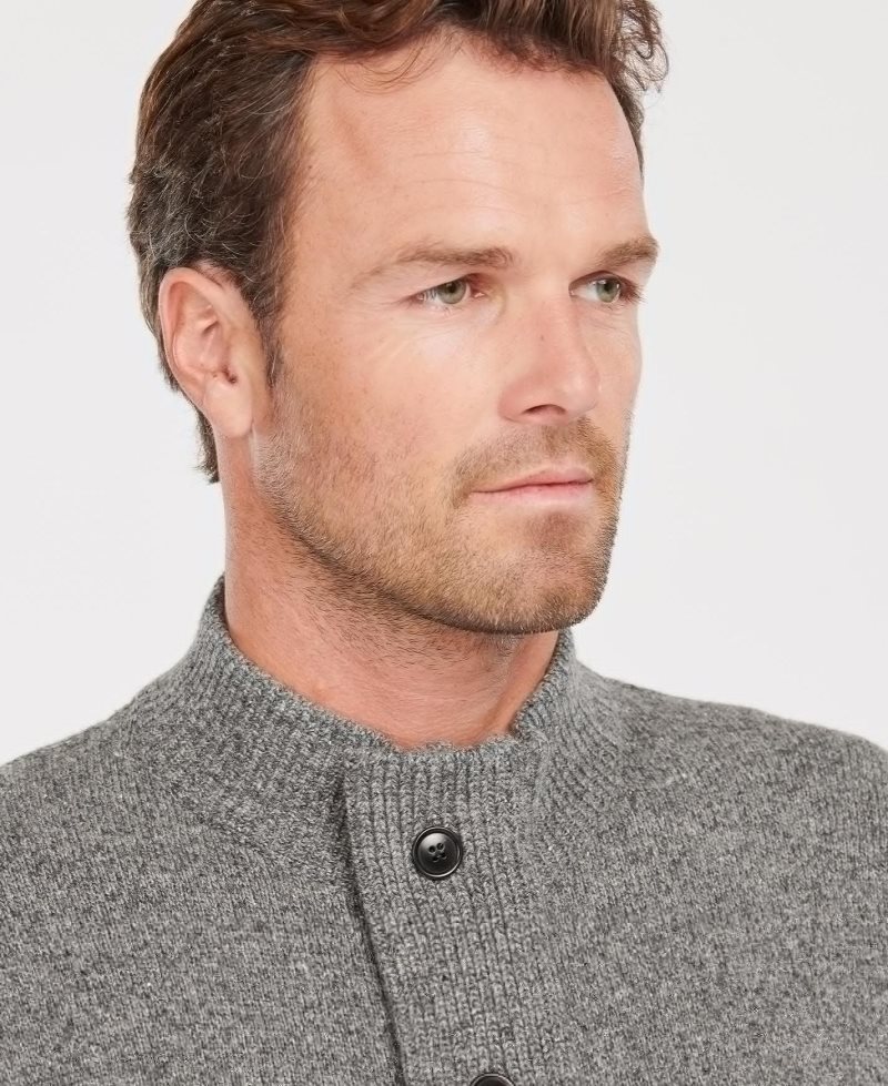 Barbour Tisbury Zip Through Jumper Grey | JMZ584190