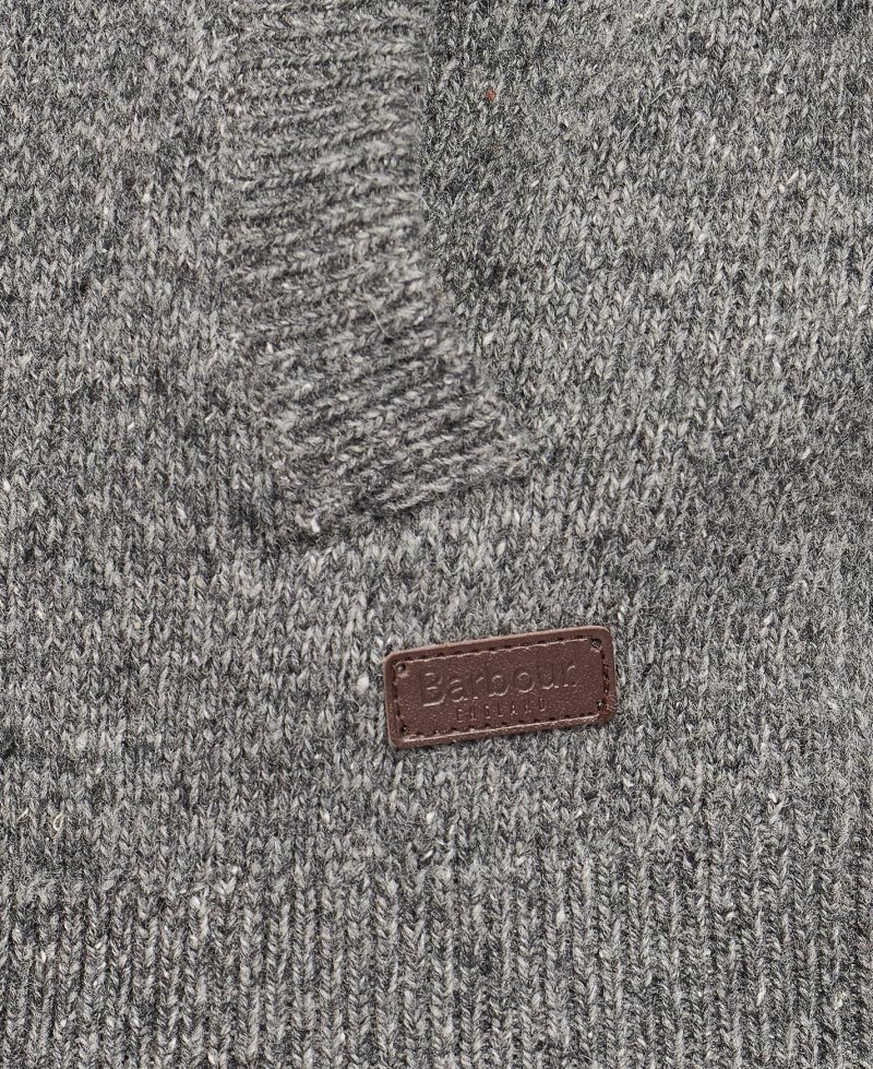 Barbour Tisbury Zip Through Jumper Grey | JMZ584190